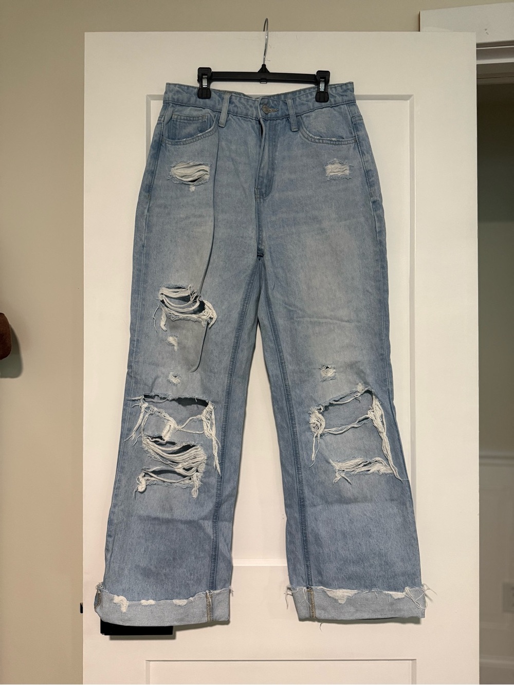 Flying Monkey Straight Leg Distressed Jean